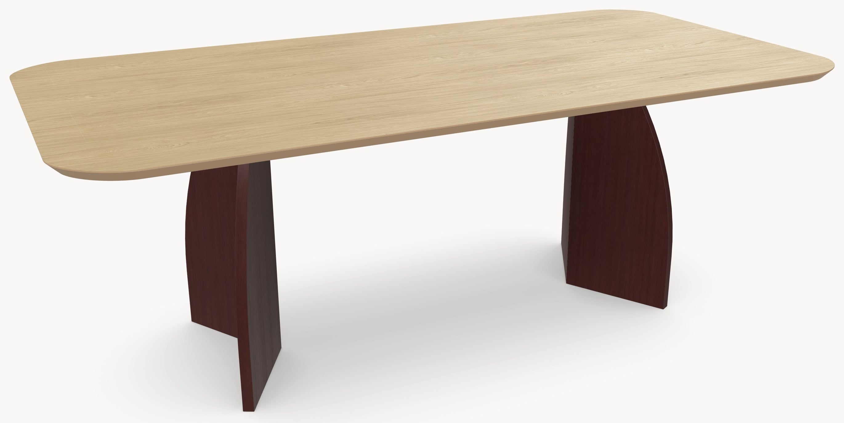 HPL eettafel Casella Oak Light Natural - Recht Rond - V eiken - Japandi sfeerbeeld 5 - Industrial Home