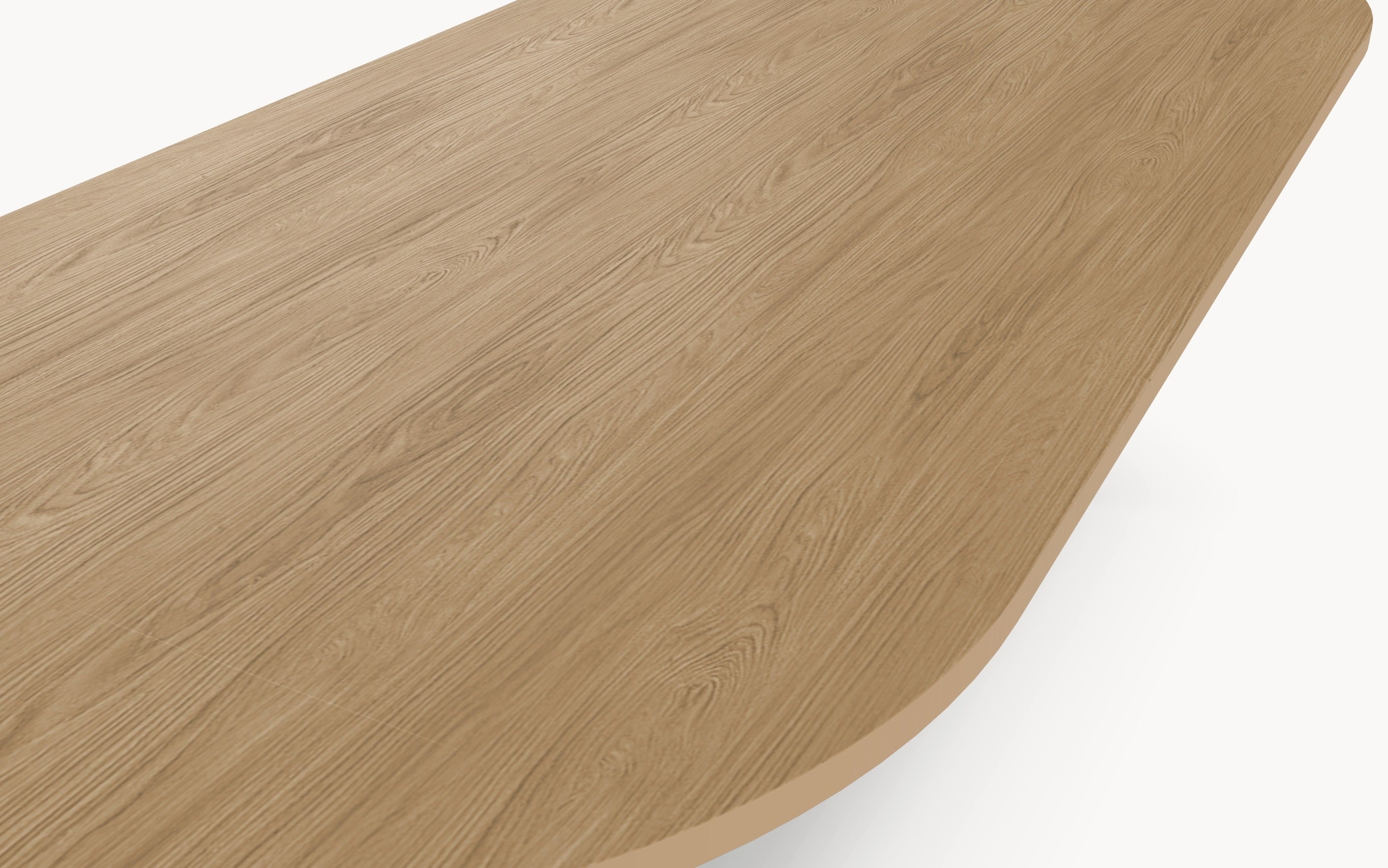 HPL eettafel Casella Oak Natural - Plat Ovaal - 2 Halfcones eiken - Japandi sfeerbeeld 4 - Industrial Home