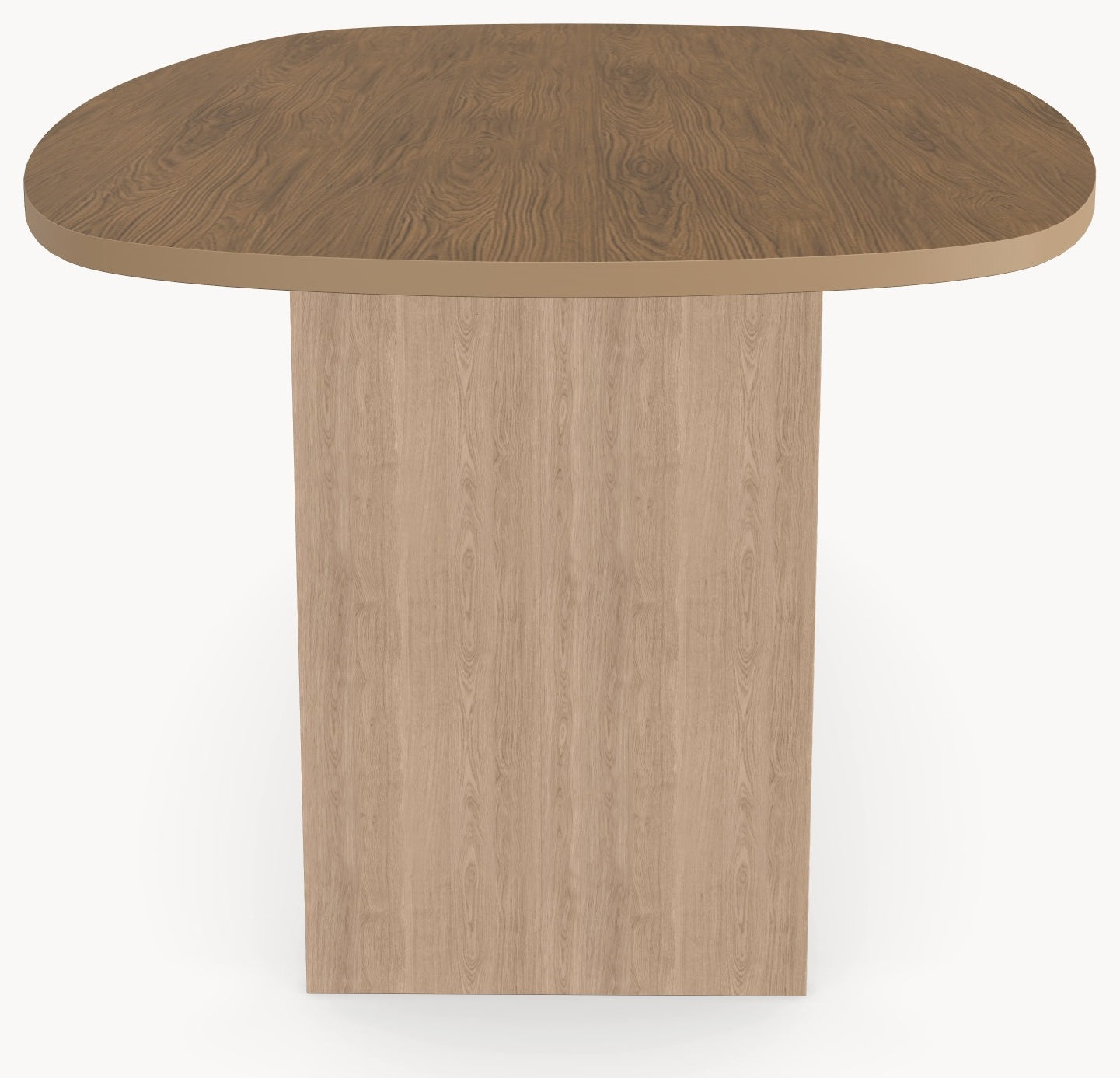 HPL eettafel Casella Oak Brown - Deens Ovaal Recht - Wall eiken - Japandi sfeerbeeld 3 - Industrial Home