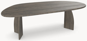 Eiken eettafel Lava - Organisch B - Vlinder Eiken Lava