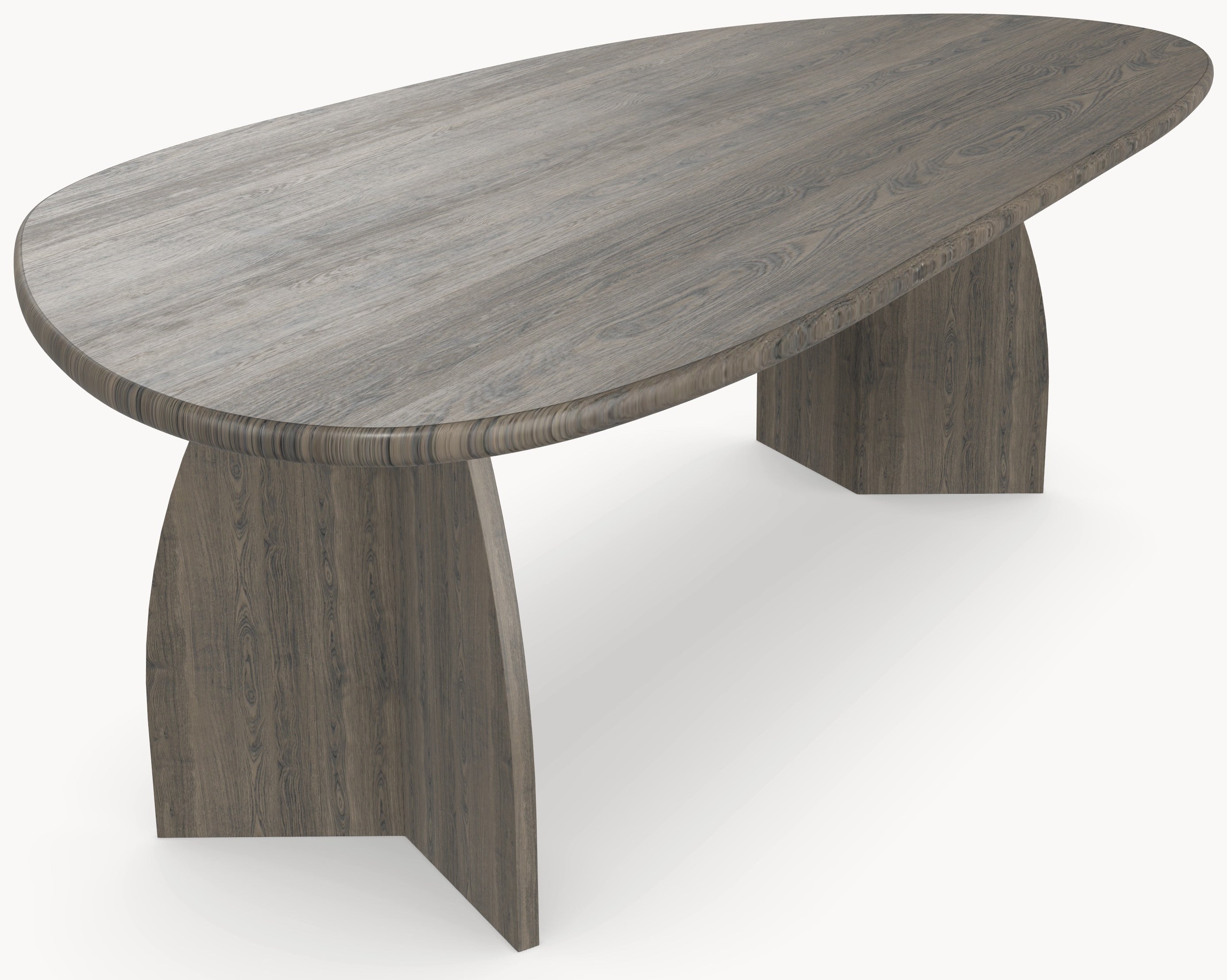 Eiken eettafel Lava - Organisch B - Vlinder Eiken Lava