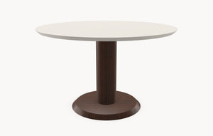 Melamine eettafel - Rond - Sol eiken - Japandi