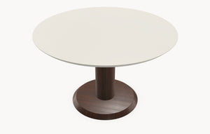Melamine eettafel - Rond - Sol eiken - Japandi