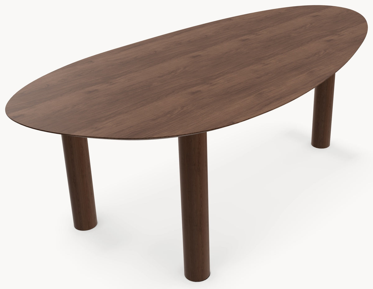 Walnoot eettafel - Kiezel A - Pole walnoot — productfoto 6