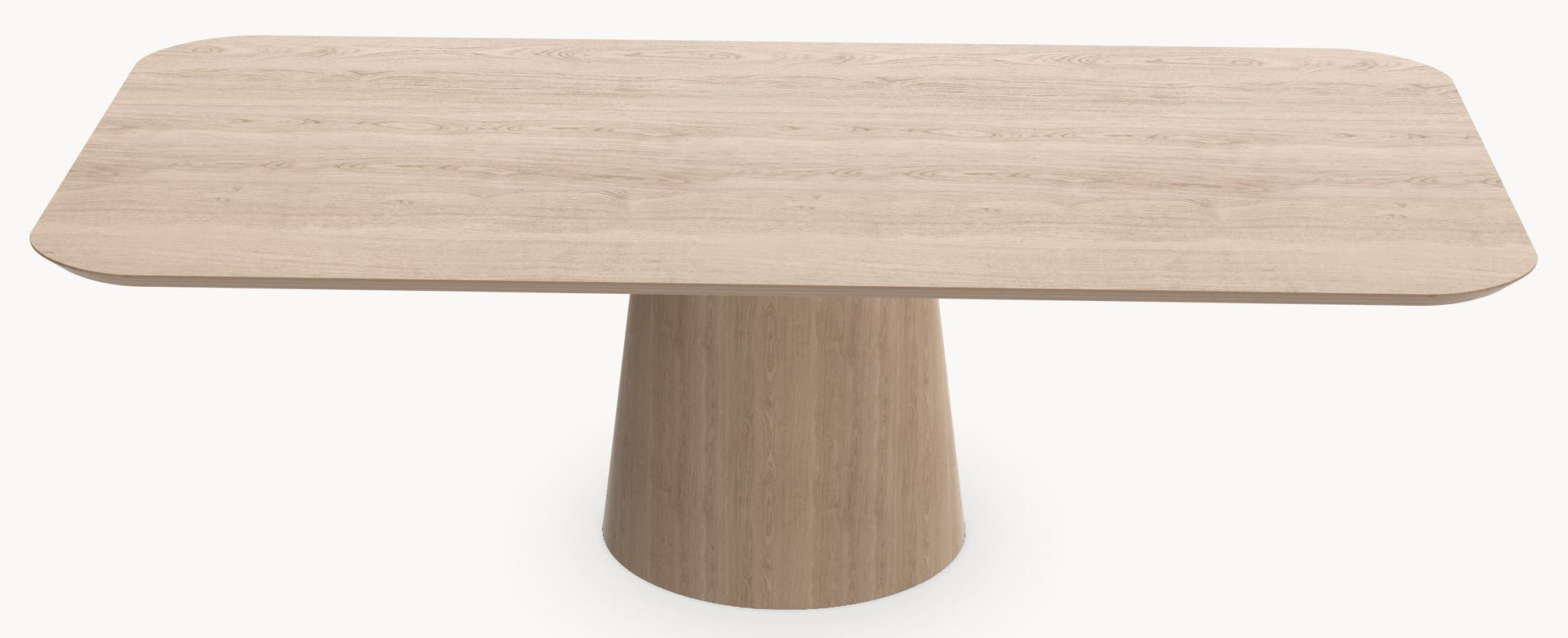 Eiken eettafel - Recht Rond - Cone eiken - Industrial Home