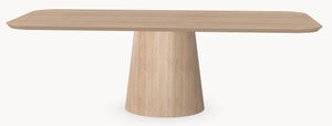 Eiken eettafel - Recht Rond - Cone eiken sfeerbeeld 2 - Industrial Home