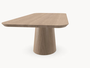 Eiken eettafel - Recht Rond - Cone eiken sfeerbeeld 4 - Industrial Home