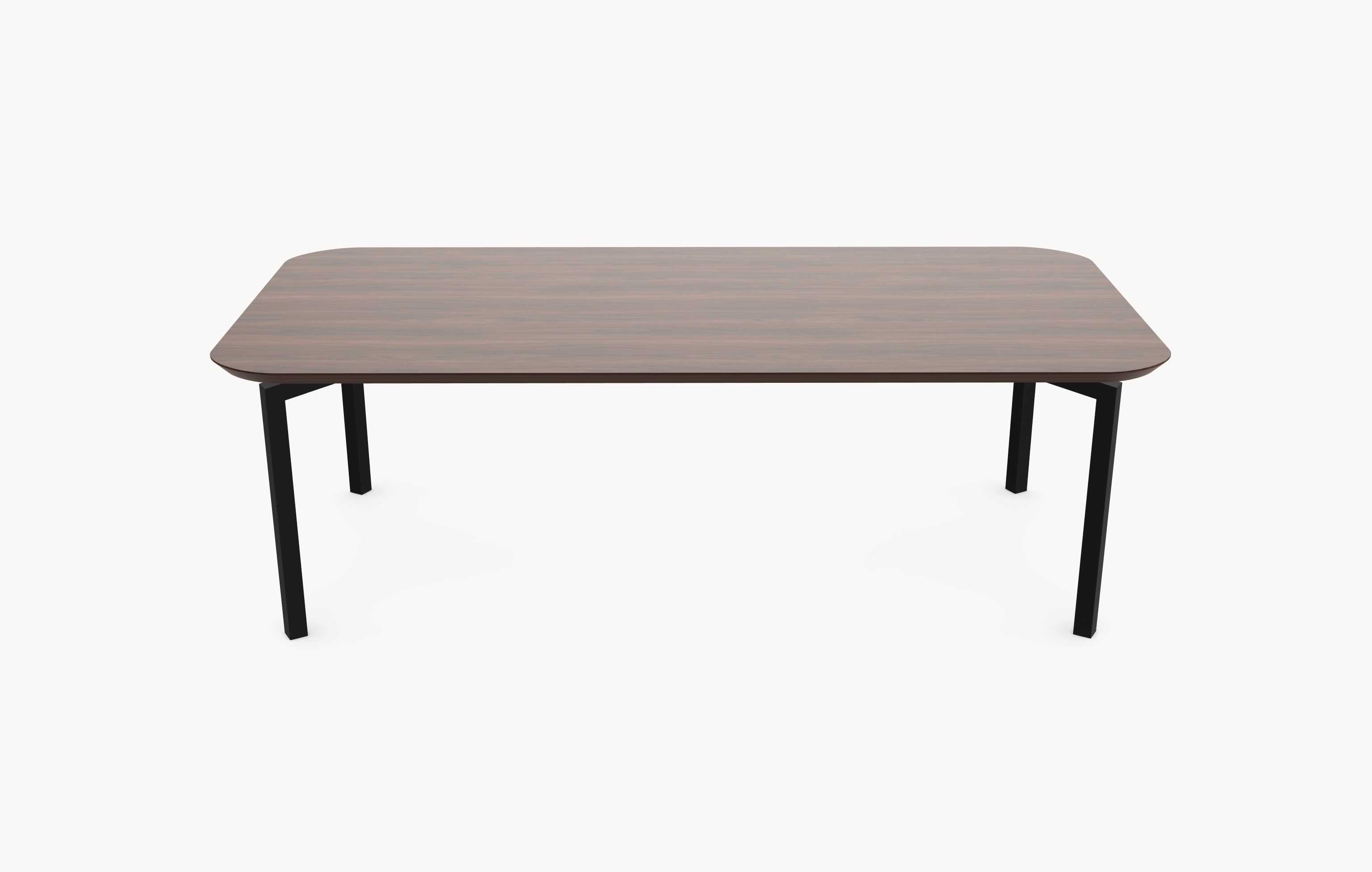 Walnoot massieve eettafel - Recht Rond - Hook