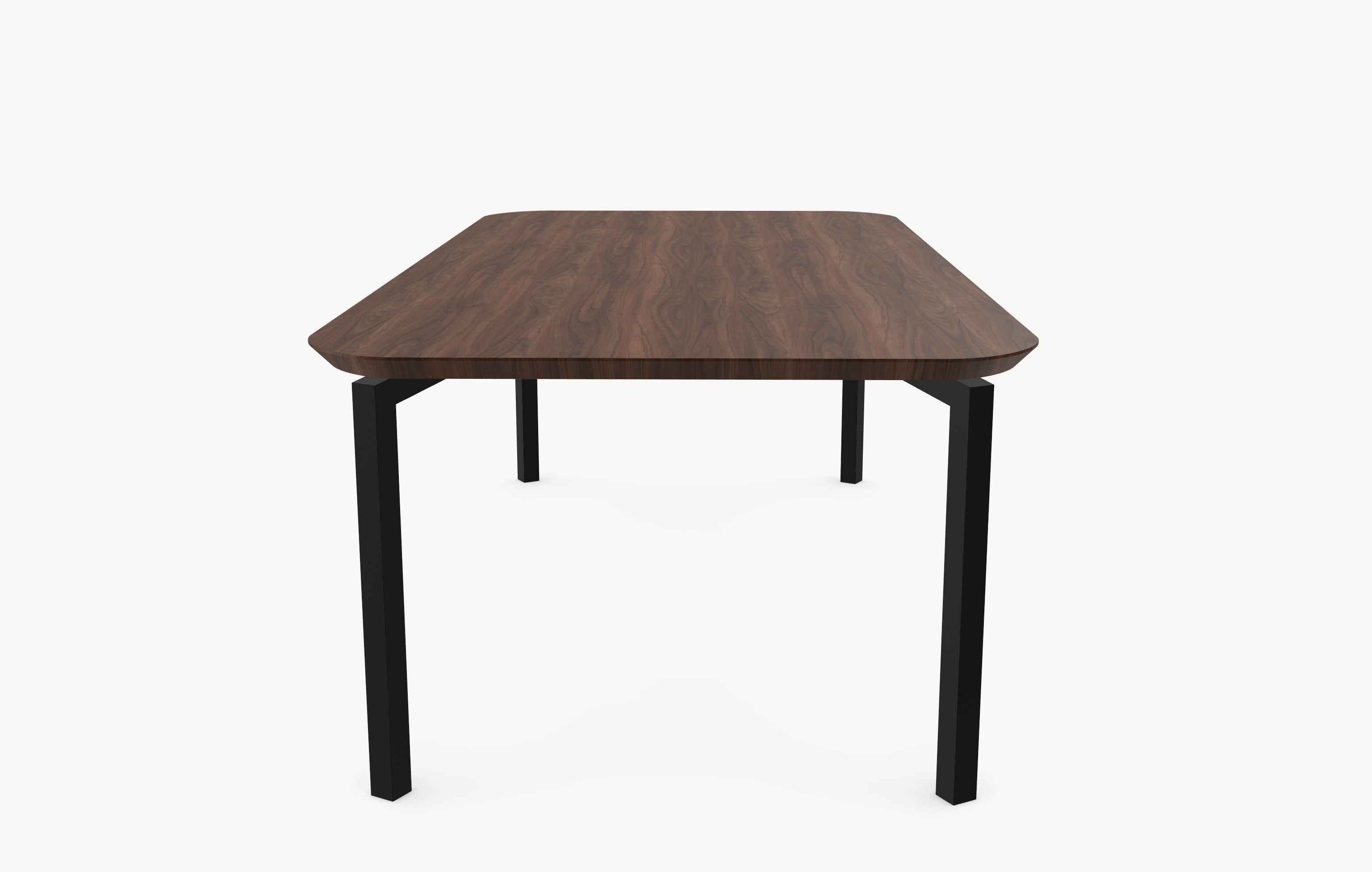 Walnoot massieve eettafel - Recht Rond - Hook