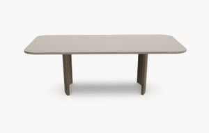 Fenix eettafel Beige Arizona- Recht afgerond - Half moon eiken - Japandi sfeerbeeld 2 - Industrial Home