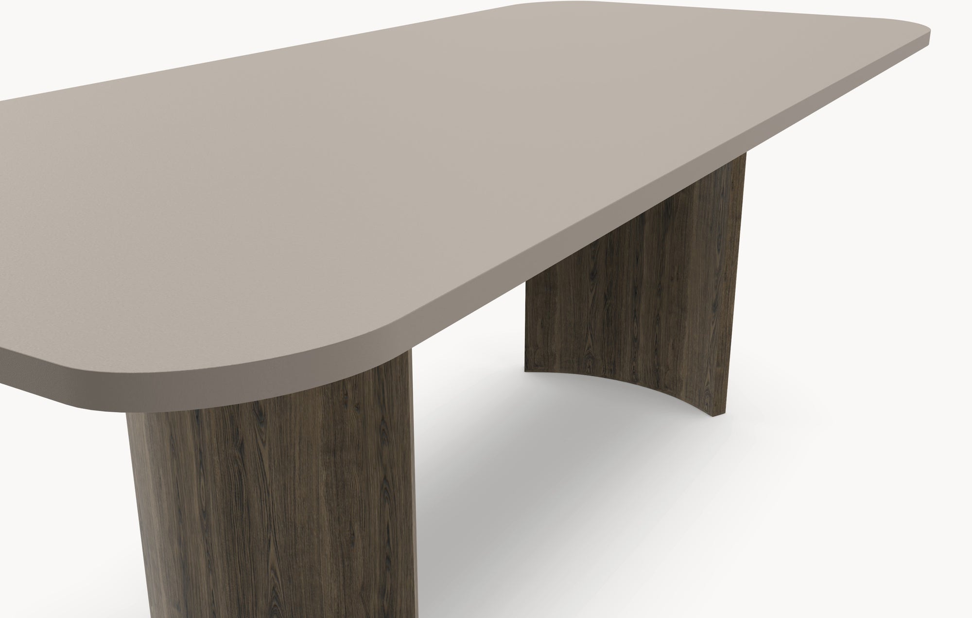 Fenix eettafel Beige Arizona- Recht afgerond - Half moon eiken - Japandi sfeerbeeld 3 - Industrial Home