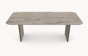 Keramische eettafel Silver Root Grey- Recht Rond - Wall eiken - Japandi sfeerbeeld 3 - Industrial Home
