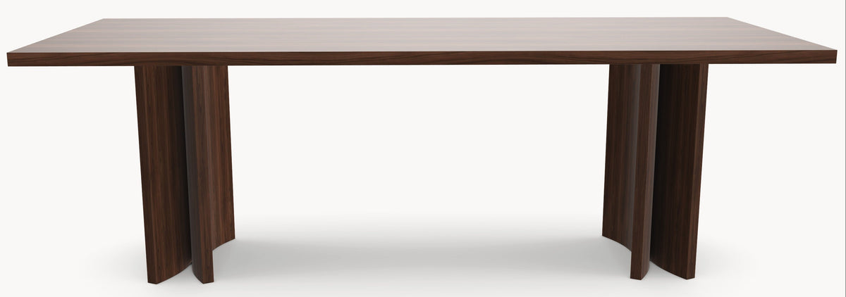 Walnoot eettafel - Recht - Double Moon Walnoot- Japandi sfeerbeeld 3 - Industrial Home