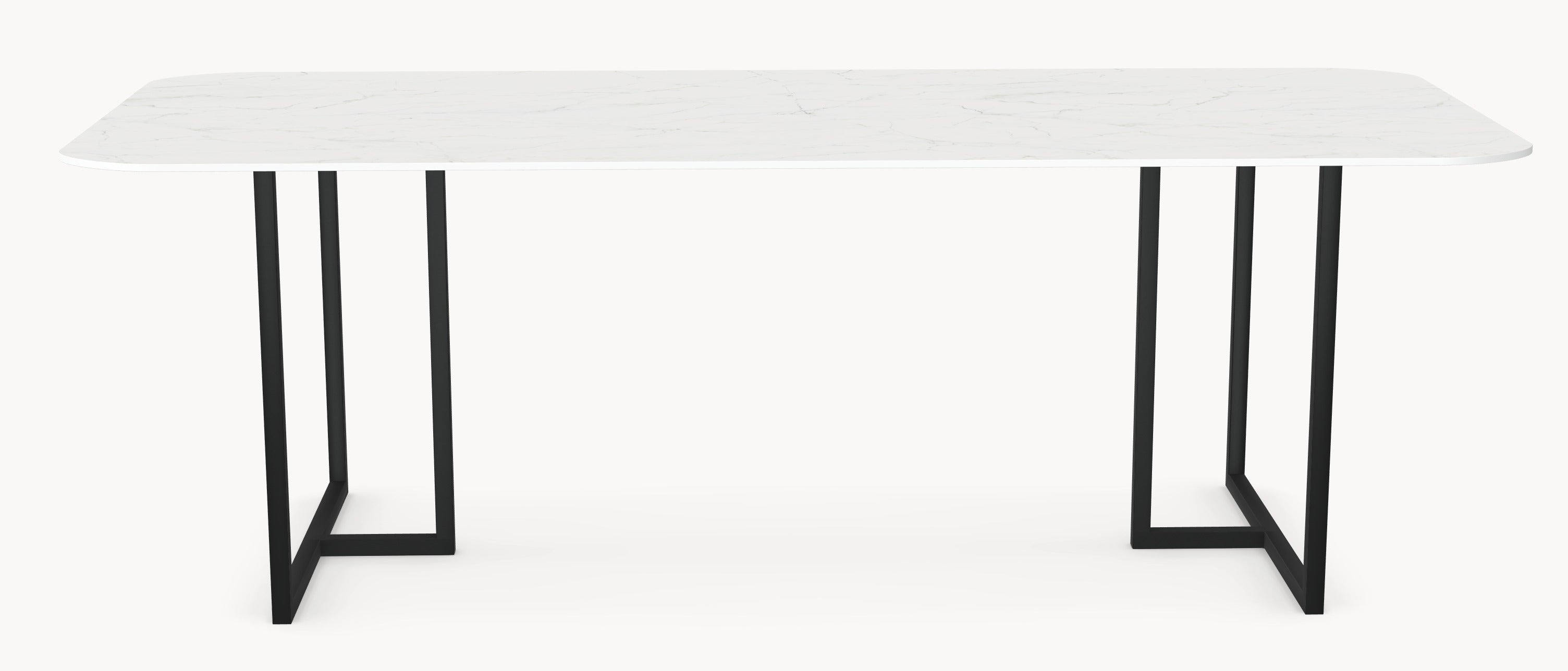 Keramische tafel Calacatta Glory - Recht Rond - T onderstel sfeerbeeld 6 - Industrial Home