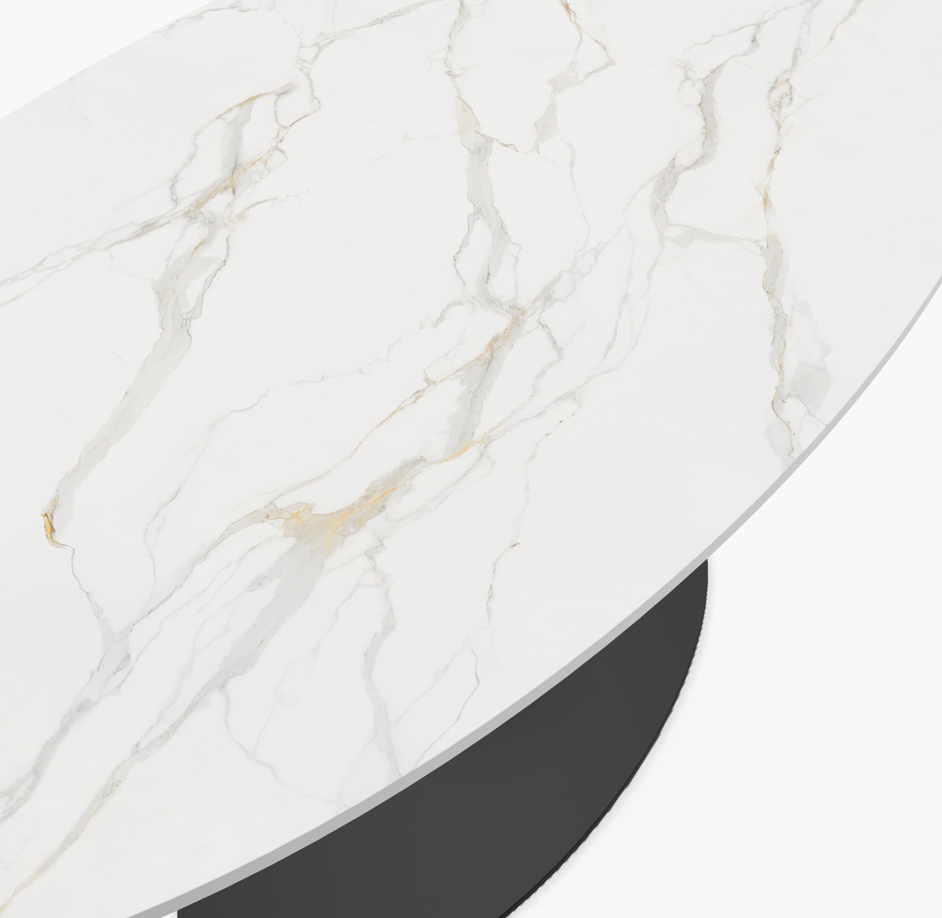 Keramische tafel Calacatta Oro - Ovaal - Ossy onderstel sfeerbeeld 6 - Industrial Home