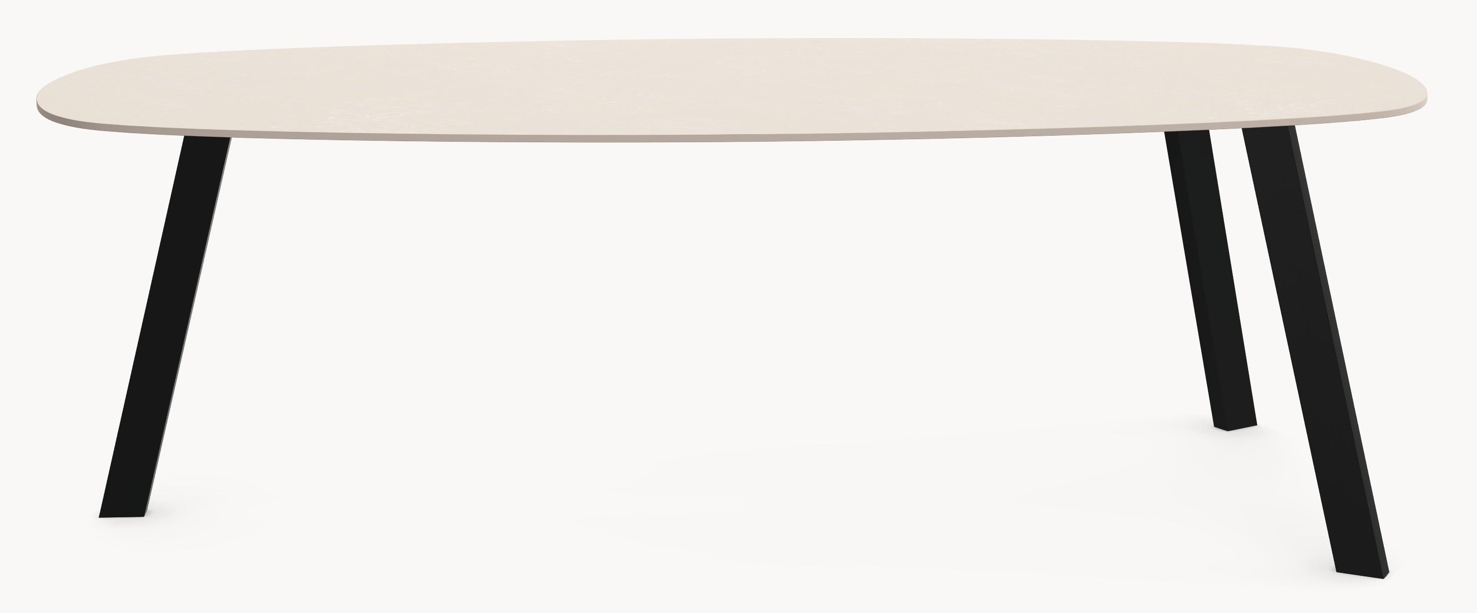Keramische tafel Paladium Ivory - Deens Ovaal - Trias sfeerbeeld 5 - Industrial Home