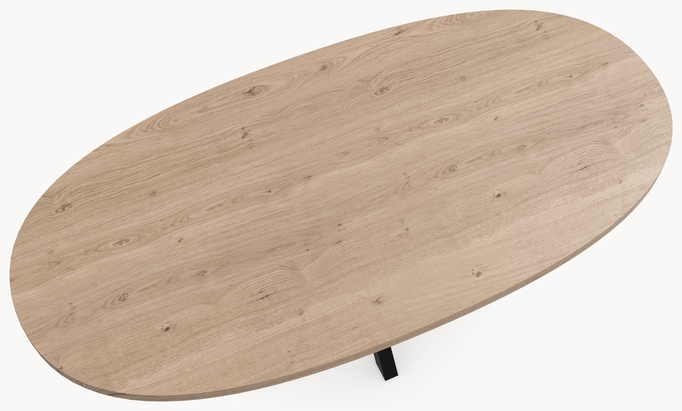 Eiken massief eettafel - Deens Rond - Ossy Metaal sfeerbeeld 4 - Industrial Home