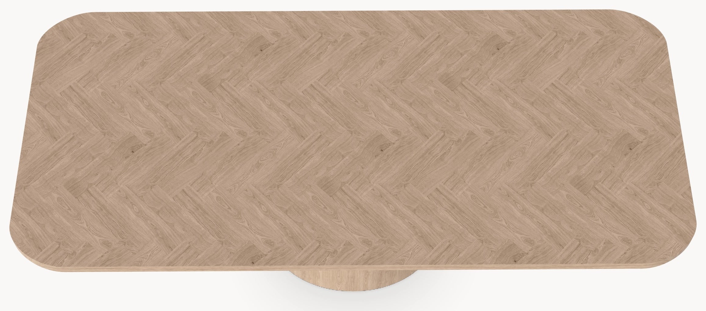 Visgraat eiken eettafel - Recht Radius - Cone eiken Eiken sfeerbeeld 3 - Industrial Home
