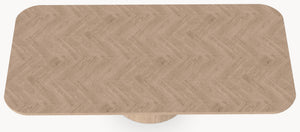 Visgraat eiken eettafel - Recht Radius - Cone eiken Eiken sfeerbeeld 3 - Industrial Home