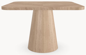 Visgraat eiken eettafel - Vierkant - Cone Eiken sfeerbeeld 2 - Industrial Home