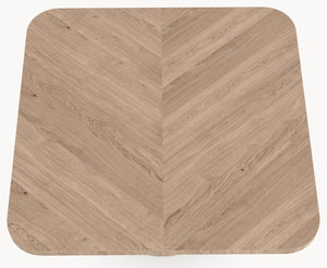 Visgraat eiken eettafel - Vierkant - Cone Eiken sfeerbeeld 3 - Industrial Home