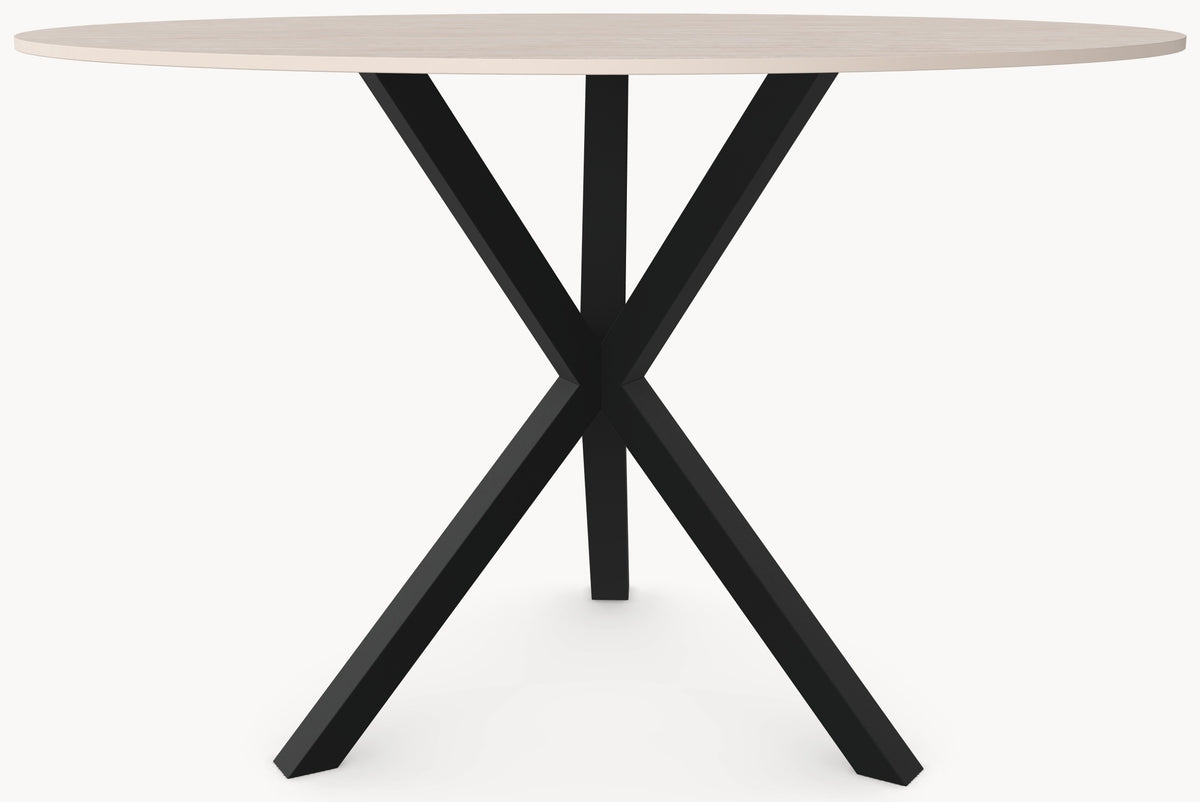 Keramiek eettafel Travertino Chiaro - Rond - Tripod Metaal sfeerbeeld 4 - Industrial Home