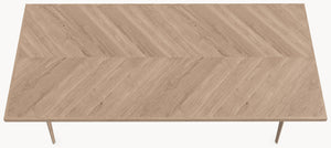 Visgraat eiken eettafel - Recht - Triangle Eiken sfeerbeeld 3 - Industrial Home