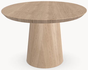 Eiken eetafel - Ovaal - Cone eiken onderstel