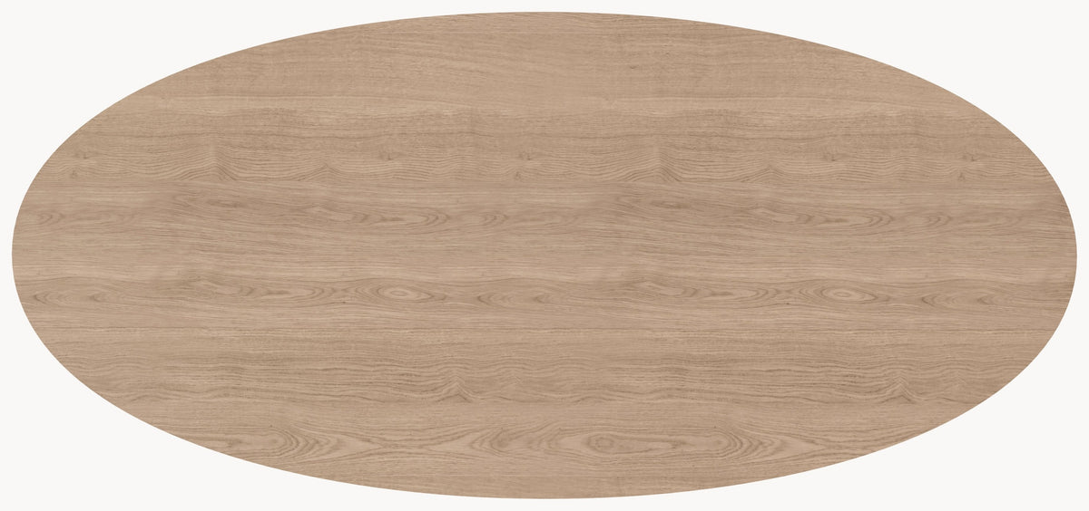 Eiken eetafel - Ovaal - Cone eiken onderstel