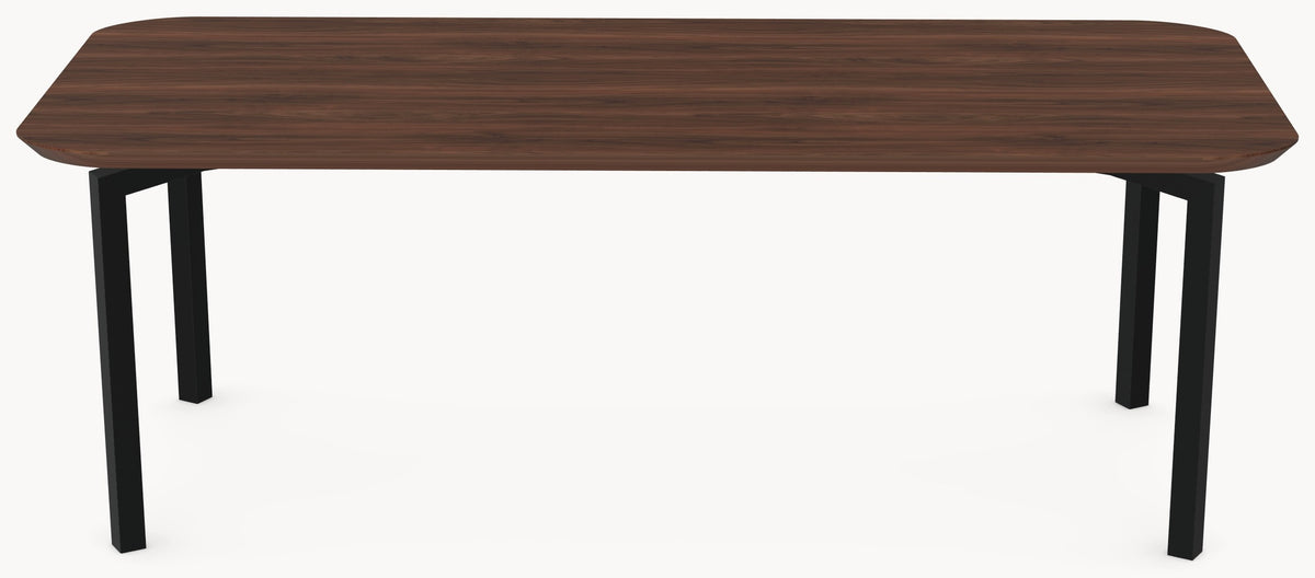 Walnoot massieve eettafel - Recht Rond - Hook