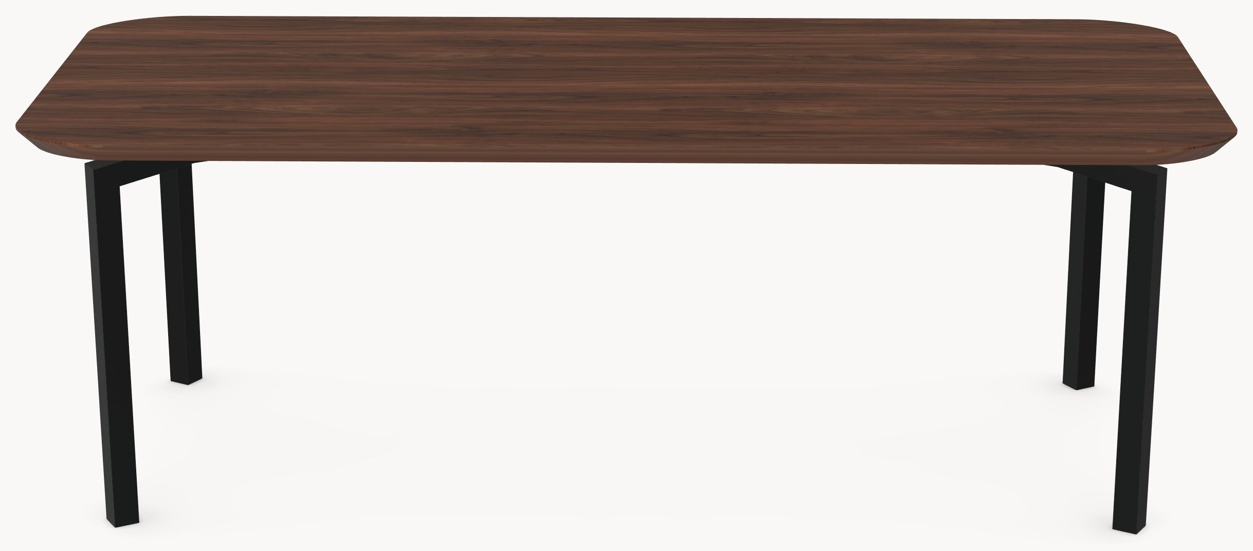 Walnoot massieve eettafel - Recht Rond - Hook