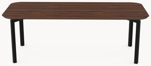 Walnoot massieve eettafel - Recht Rond - Hook