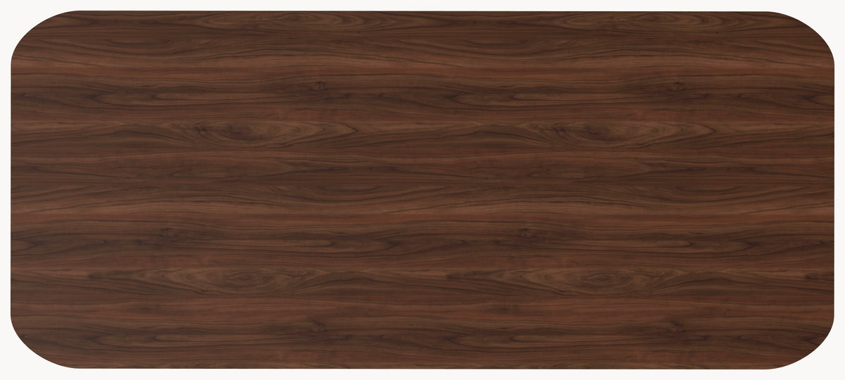 Walnoot massieve eettafel - Recht Rond - Hook