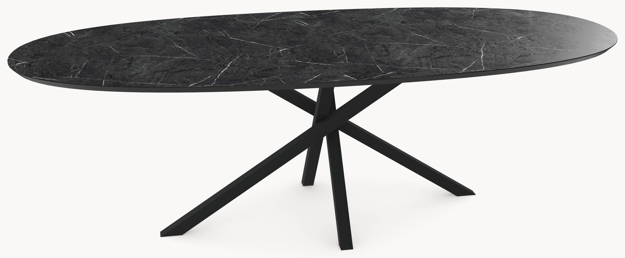 Melamine eettafel - Deens Rond - Matrix Twist - detail foto 2 | Industrial Home