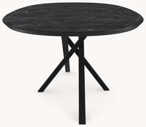 Melamine eettafel - Deens Rond - Matrix Twist - detail foto 5 | Industrial Home