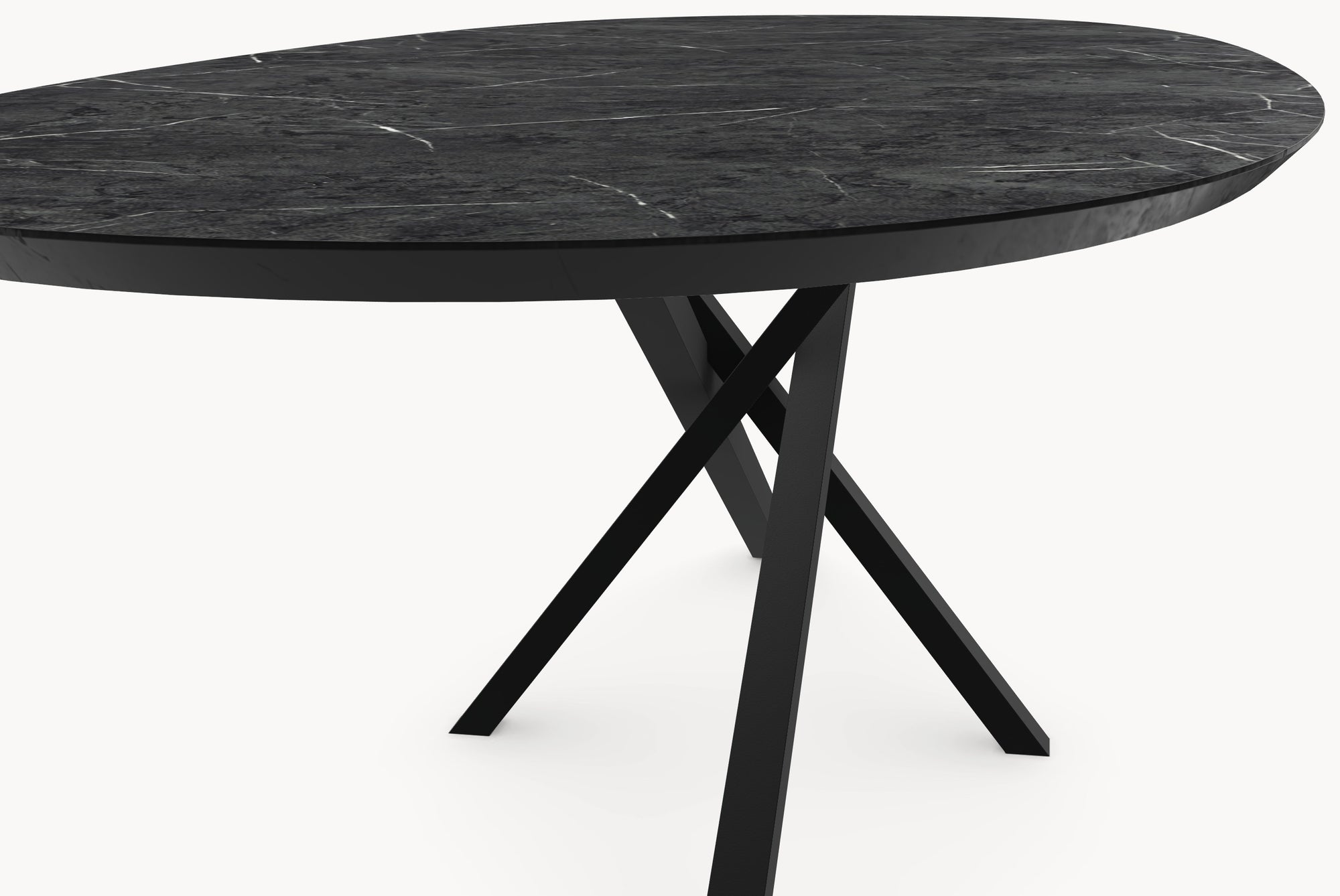 Melamine eettafel - Deens Rond - Matrix Twist - detail foto 6 | Industrial Home