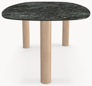 Keramiek eettafel Verde France - Deens Recht - Pole eiken - detail foto 4 | Industrial Home