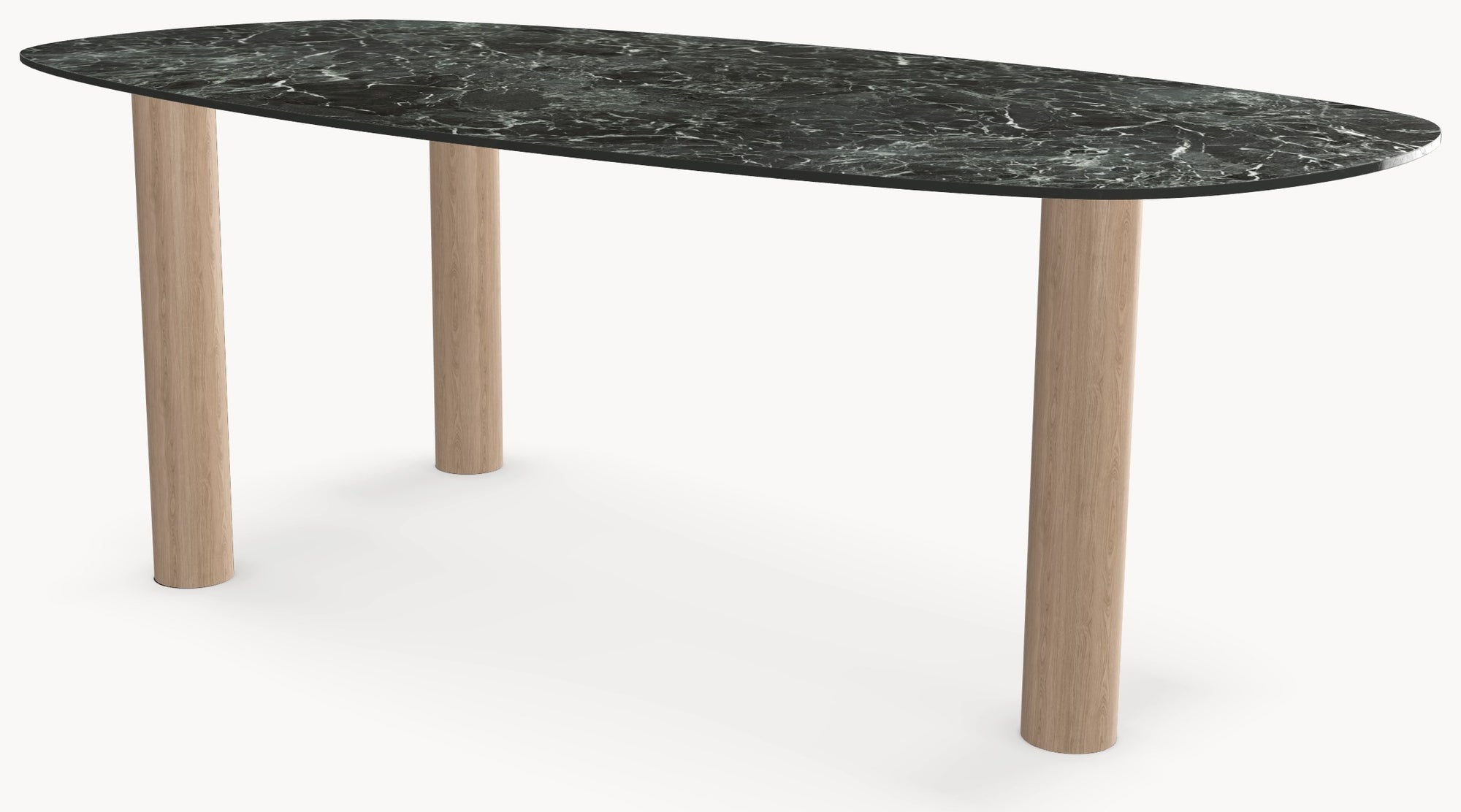 Keramiek eettafel Verde France - Deens Recht - Pole eiken - detail foto 5 | Industrial Home