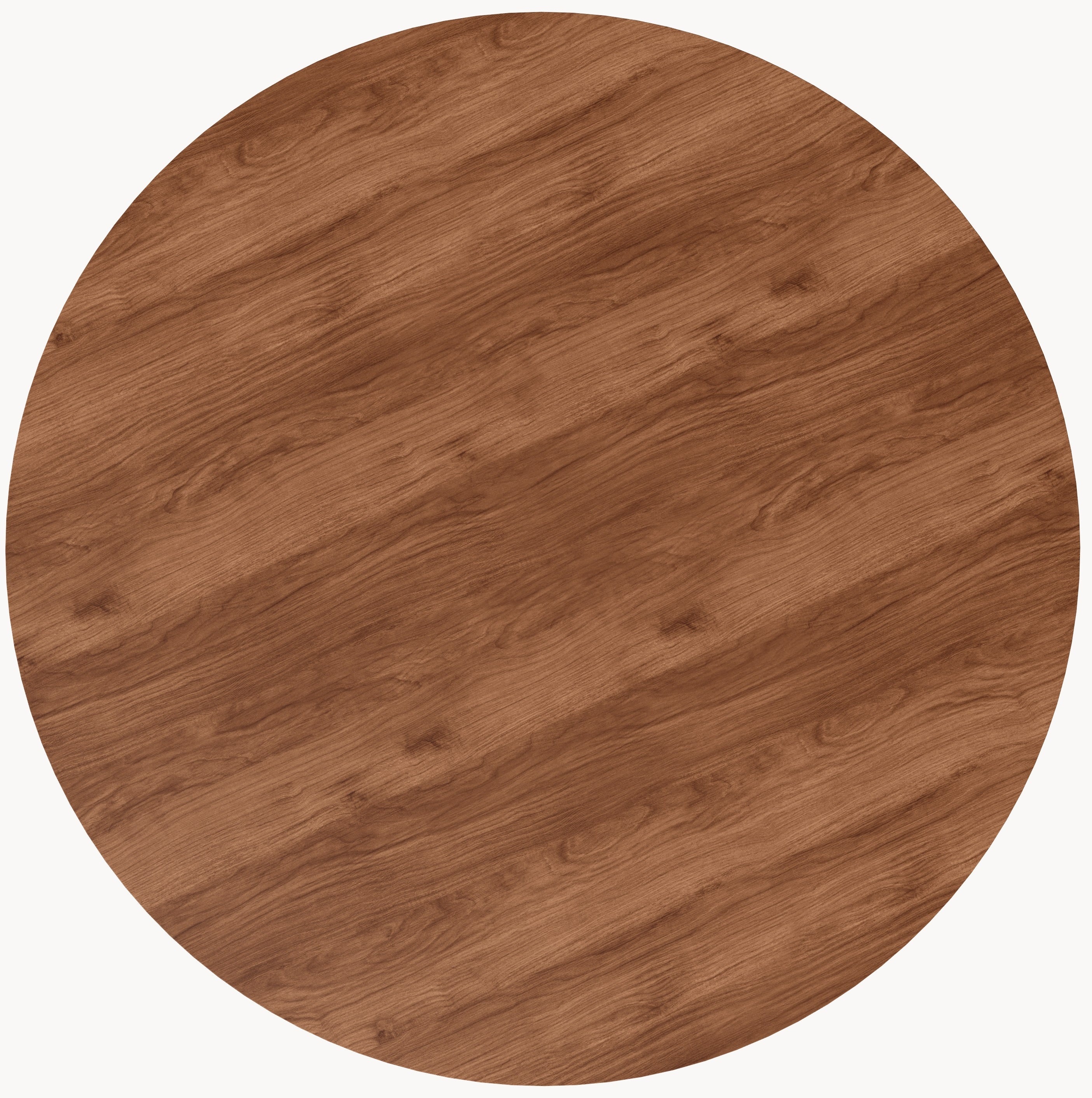 Walnut wooden dining table - Round - Nica walnut
