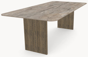 Keramische eettafel Silver Root Grey- Recht Rond - Wall eiken - Japandi - detail foto 3 | Industrial Home