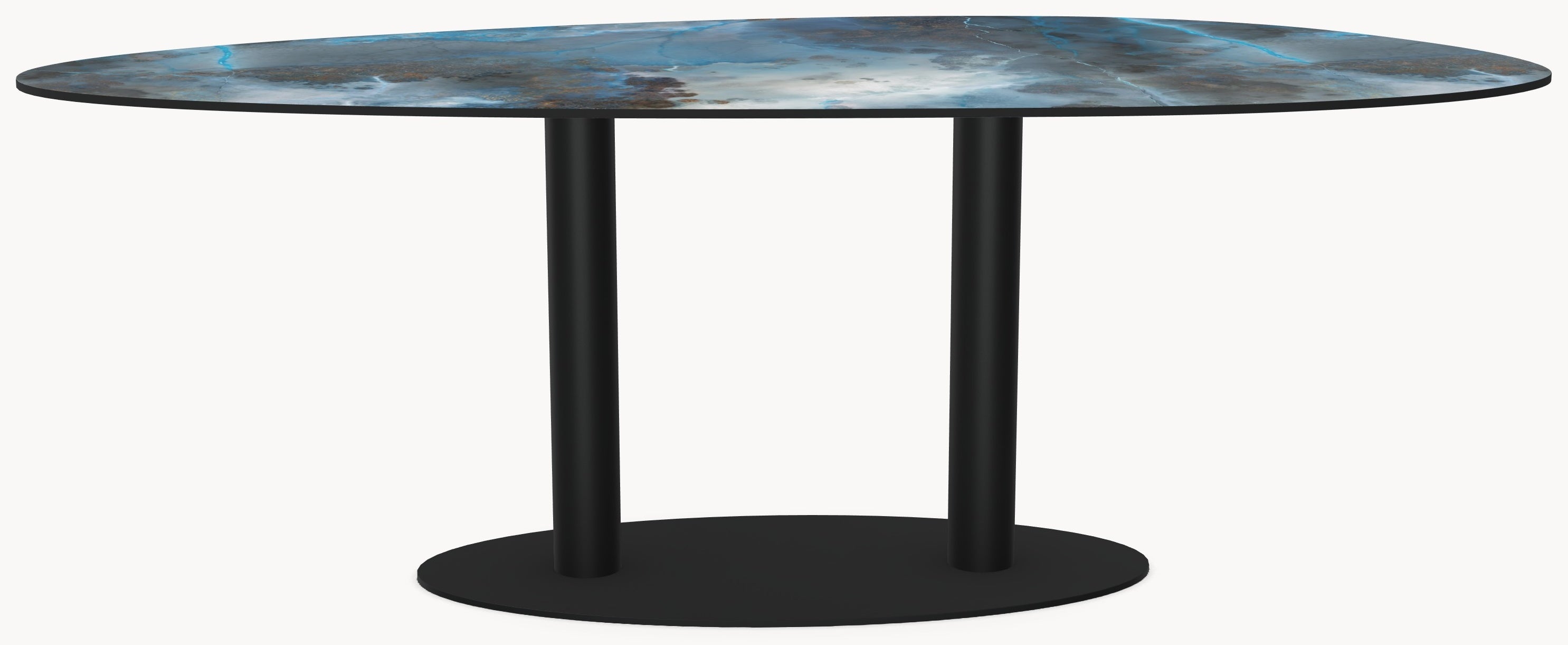 Keramiek eettafel Thunderstorm - Kiezel A - Sol double