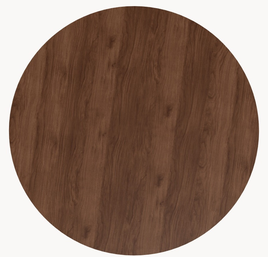Walnoot eettafel - Rond - Nica walnoot — productfoto 7
