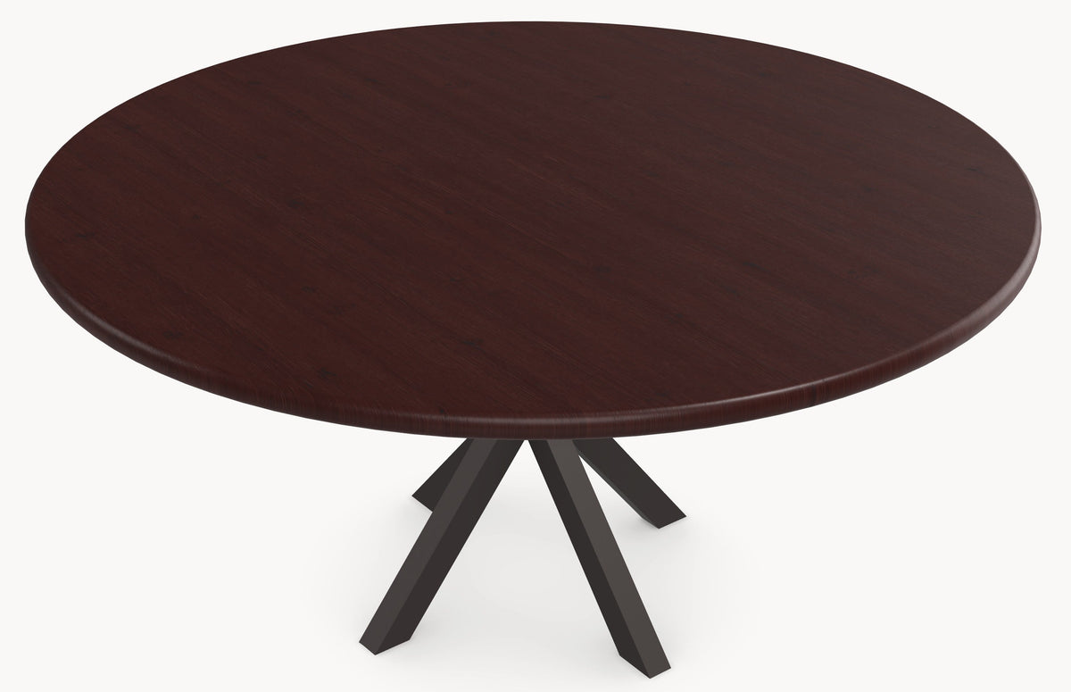 Eiken massief eettafel - Rond - Matrix sfeerbeeld 3 - Industrial Home