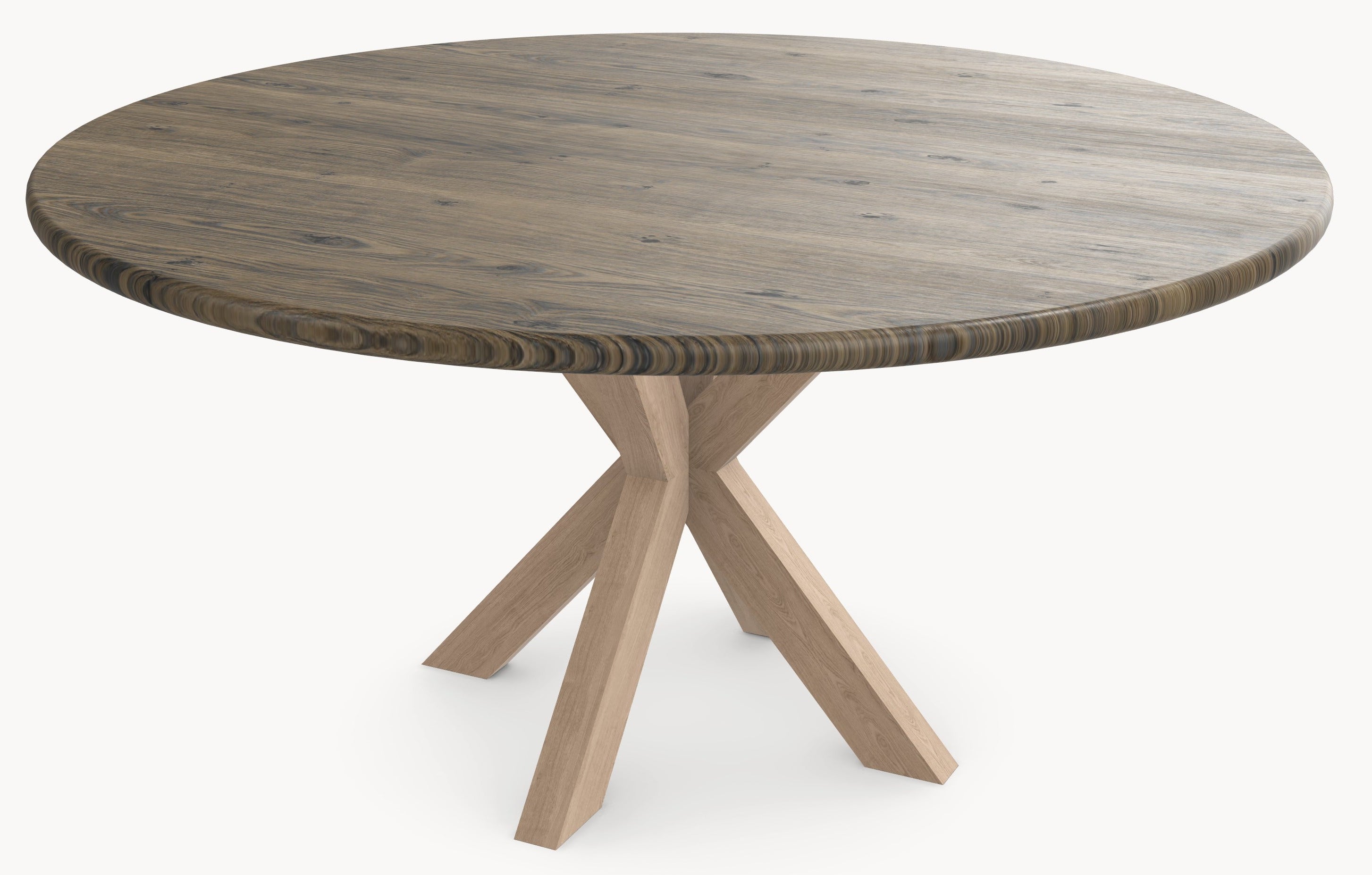 Eiken massief eettafel - Rond - Matrix