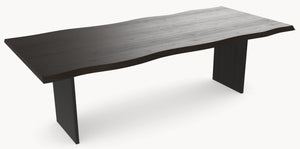 Eiken boomstamrand eettafel - V eiken sfeerbeeld 5 - Industrial Home