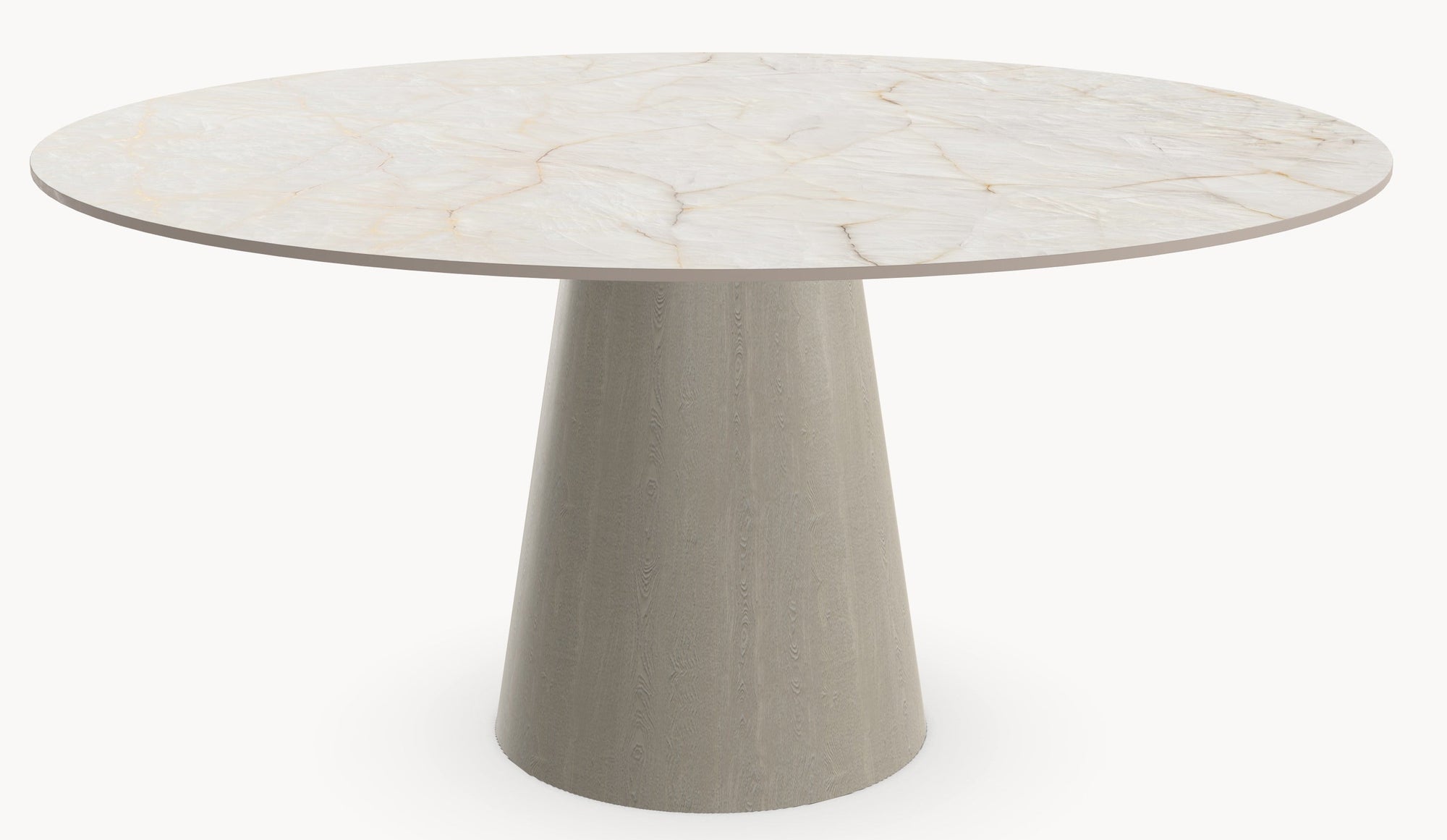 Keramiek Chrystal Clear eettafel - Rond - Cone eiken sfeerbeeld 3 - Industrial Home