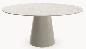 Keramiek Chrystal Clear eettafel - Rond - Cone eiken sfeerbeeld 3 - Industrial Home