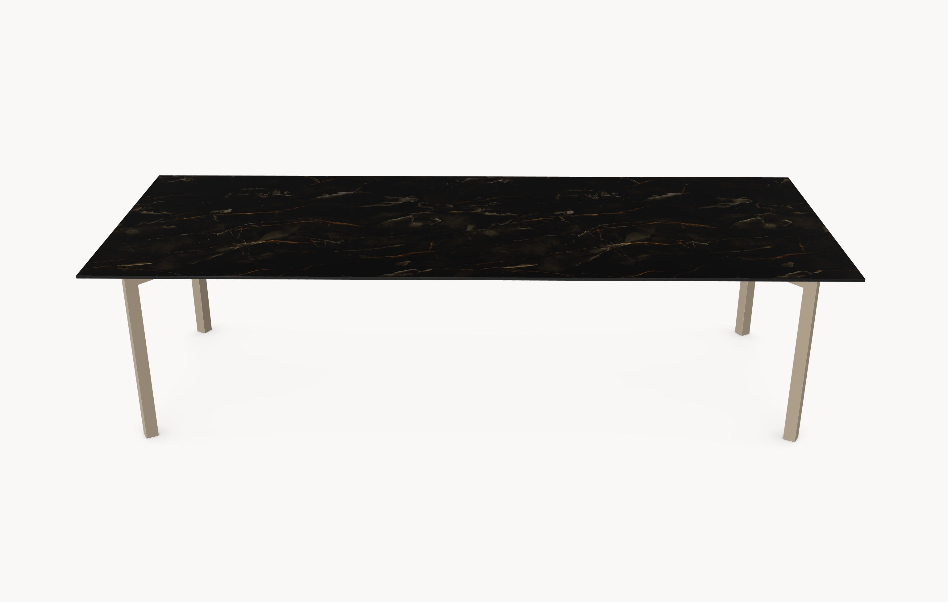 Keramiek Onyx Nero eettafel - Recht - Hook (kan ook als tuintafel dienen)