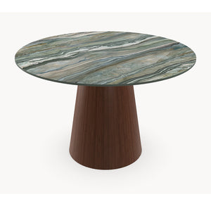 Keramiek Royal Peacock eettafel - Rond - Cone onde