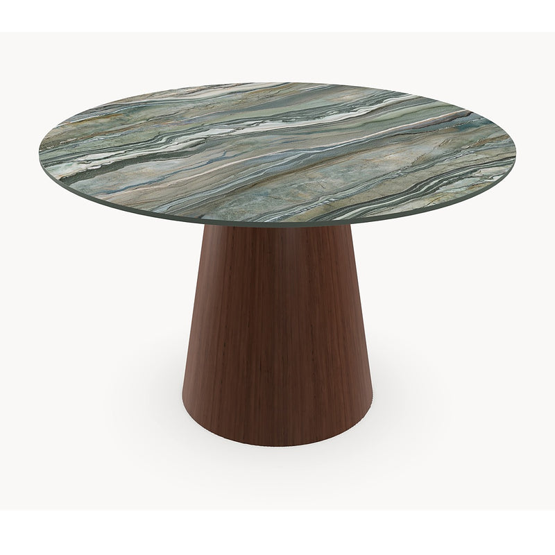 Keramiek Royal Peacock eettafel - Rond - Cone onde